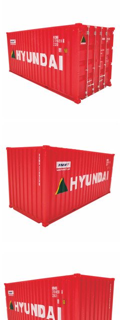 韓國現(xiàn)代船務(wù) 1:35集裝箱模型 展示用集裝箱模型LOGO定制 海藝坊貨柜模型